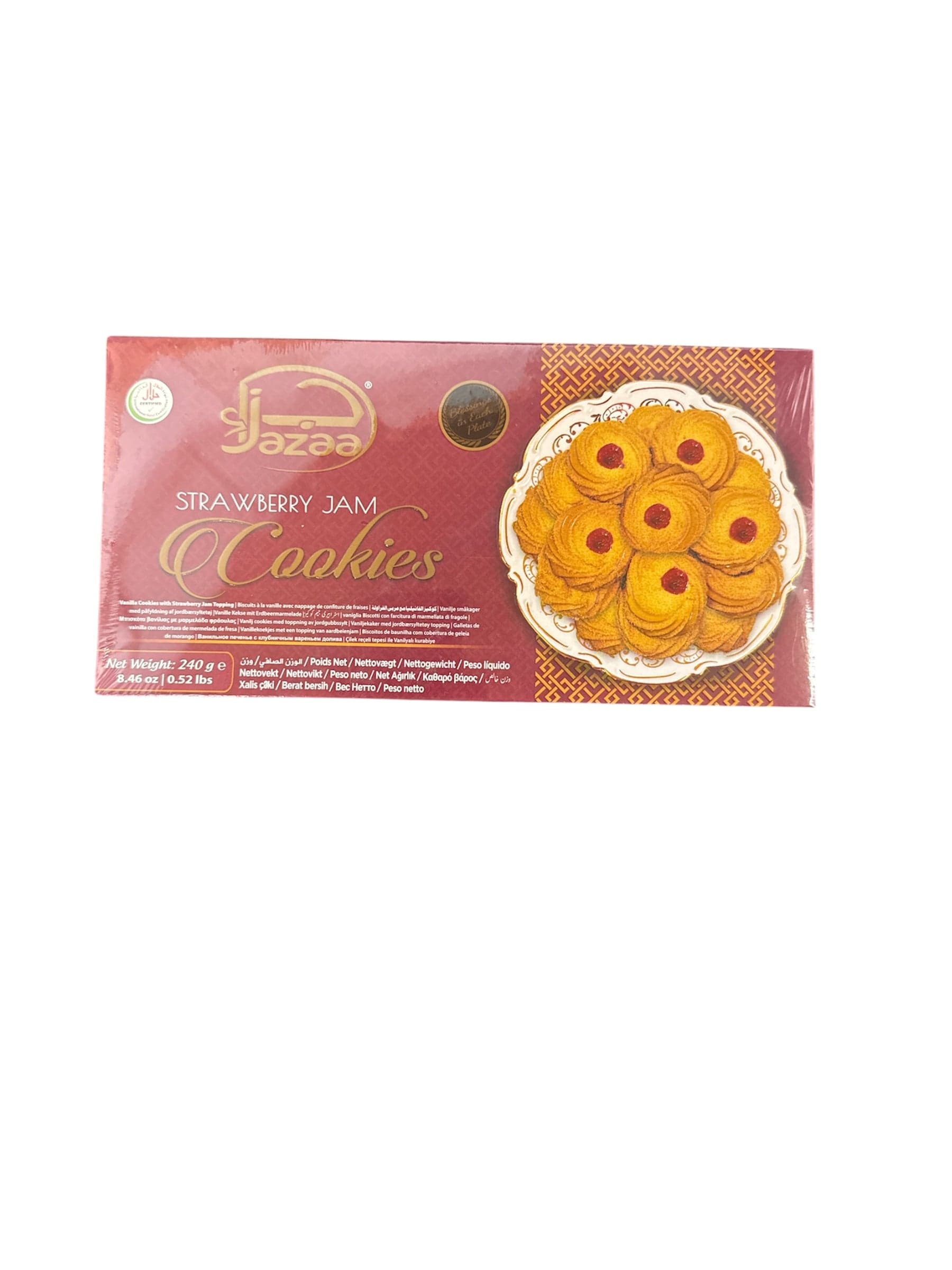 Jazaa Strawberry Jam Biscuits 240g